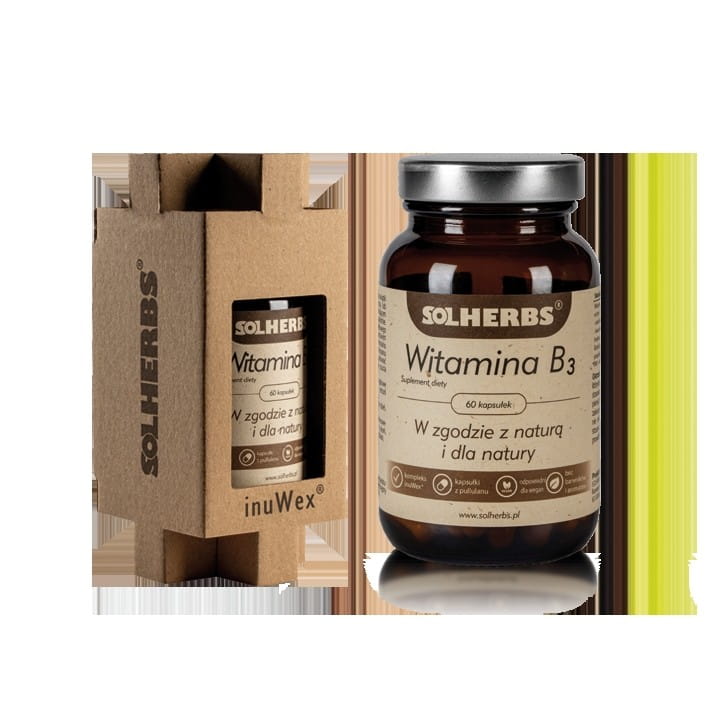 Vitamin B3 60 Kapseln (500 mg) - SOLHERBS
