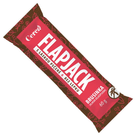 Gebackener Haferriegel mit Cranberry von CEREA, 60g, zeigt den Riegel mit Cranberry-Früchten und Haferflocken.