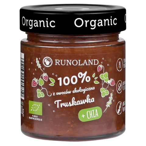 Erdbeer + Chia 100% Frucht mit der Konsistenz von BIO-Marmelade 200g RUNOLAND