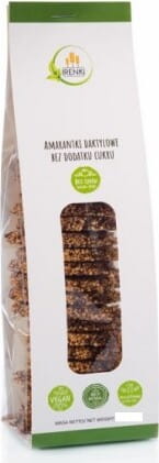 Bio Amarant ohne Zuckerzusatz von IRENKI, 105g, getrocknetes Korn in einer transparenten Verpackung.