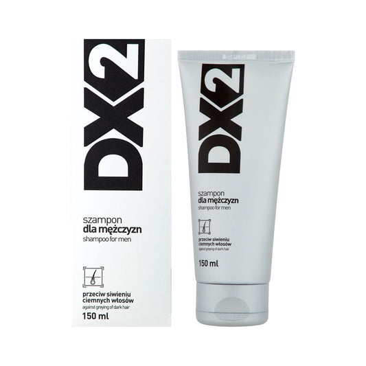 Herren-Haarshampoo gegen Ergrauen von AFLOFARM in einer 150 ml Flasche, zeigt das Shampoo in einer weißen Tube.