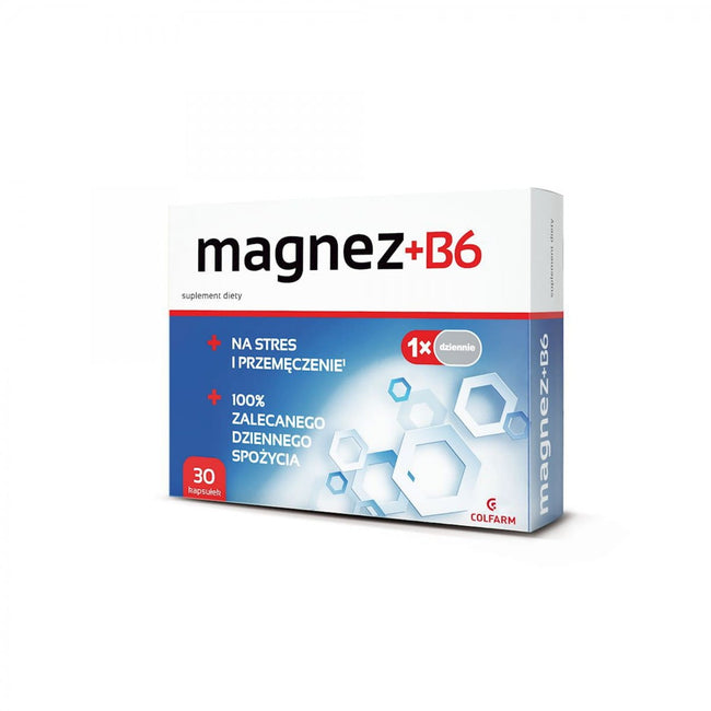 Magnesium + Vitamin B6 30 Kapseln COLFARM Hover Image