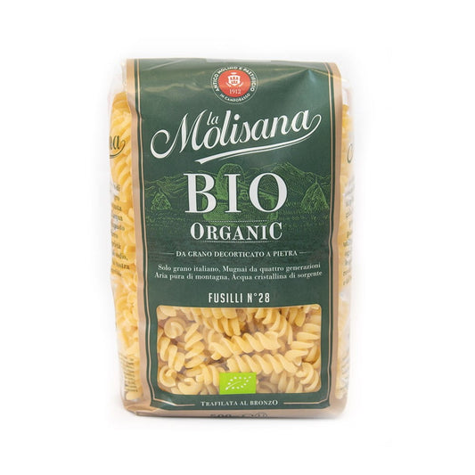 Vollkorn-Fusilli Nr. 28 BIO von LA MOLISANA, 500 g, ungekochte italienische Pasta aus biologischem Anbau.