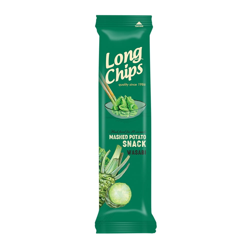 Wasabi-Kartoffelchips 75 g - LANGE CHIPS