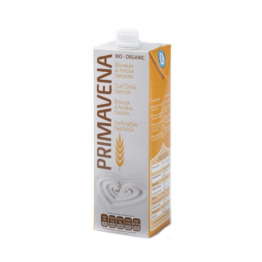 Bio Haferdrink von PRIMAVENA in 1000 ml Flasche, cremige Hafermilch in biologischer Qualität, ideal für pflanzliche Ernährung