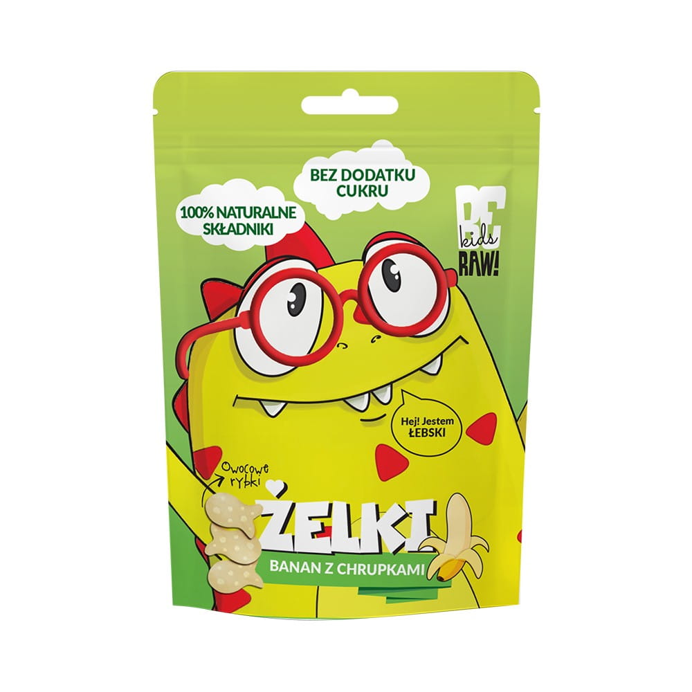 Bunte Gummibärchen ohne Zuckerzusatz mit Bananen- und Chips-Geschmack, PURELLA FOOD, 35 g, fröhliche Süßigkeiten.