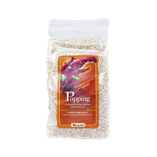 Expandierter Amaranth von SZARŁAT in 100 g Packung, braunes, puffed Getreide für gesundes Kochen und Backen