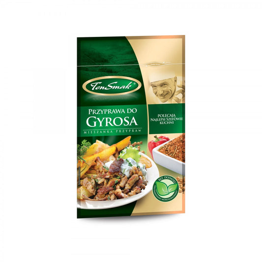 Gyros-Gewürz von TEN SMAK, 30 g, mit aromatischer Mischung für authentischen Geschmack, in der Verpackung sichtbar