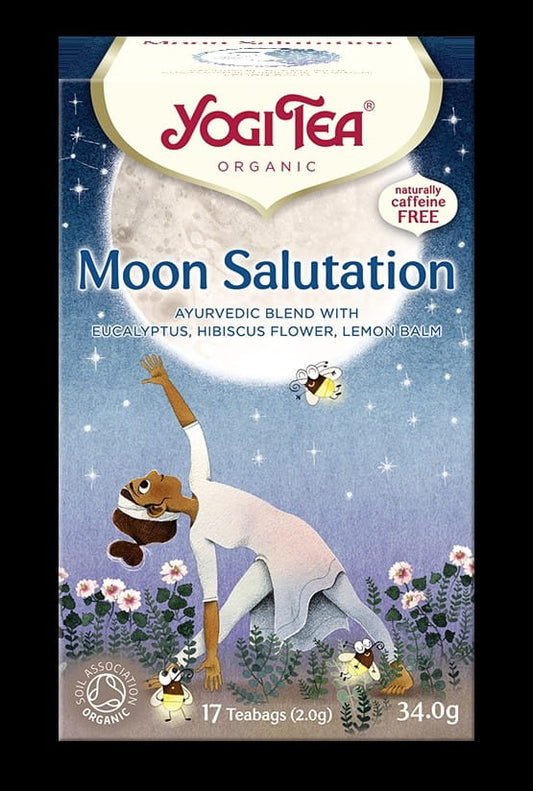 Bio Mondgruß Tee von YOGI TEA, 17 Beutel à 2 g, entspannender Kräutertee in Packung