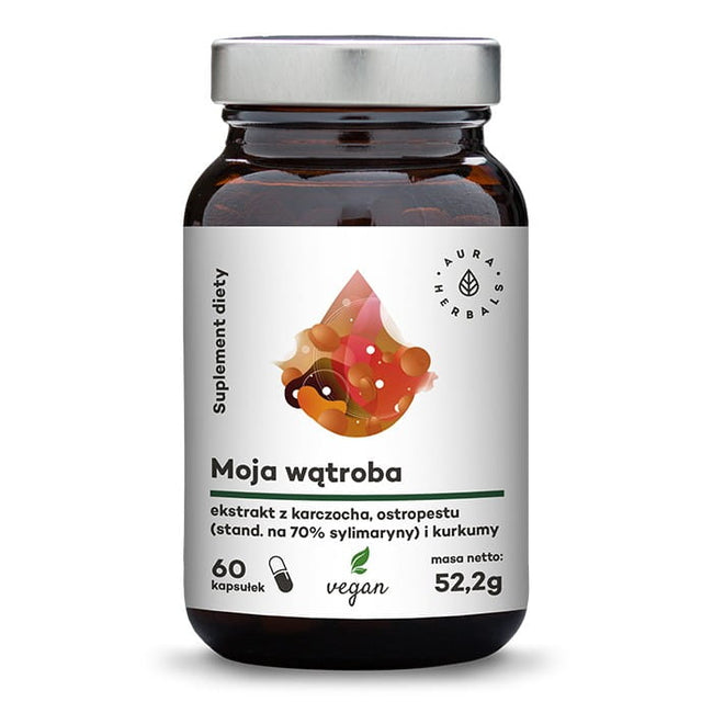 Meine Leber - Artischocke Mariendistel Kurkuma 60 pflanzliche Kapseln AURA HERBALS Hover Image