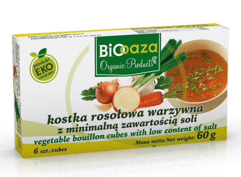 Gemüsebrühwürfel mit Mindestsalzgehalt BIO 60g - BIO OASIS Hauptbild