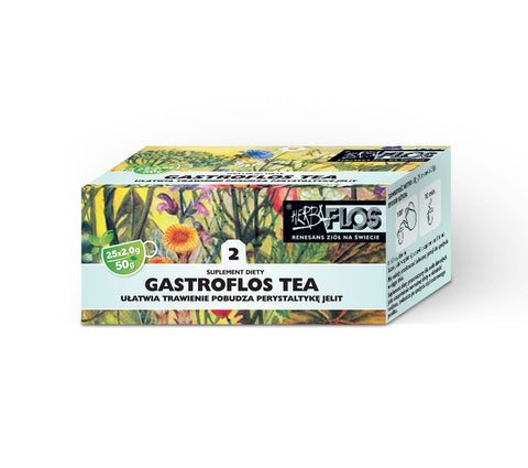 2 gastroflos tea fix 25 x 2g - erleichtert die Verdauung von Kräutern - FLOS