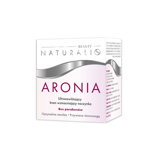 Feuchtigkeitscreme von NATURALIS mit Aronia zur Stärkung der Kapillaren, 50ml, natürliche Hautpflege.