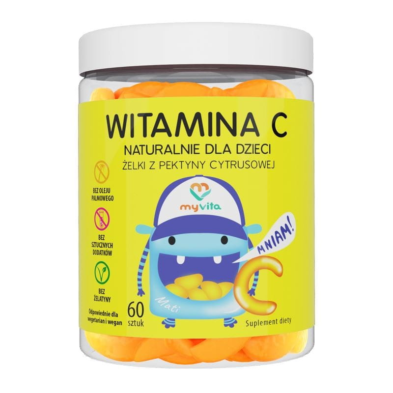 Vitamin C Gelees aus Zitruspektin für Kinder 60 St - MYVITA Image principale du produit