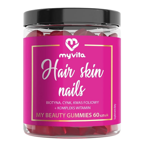 Fruchtgummis, Haare, Haut, Nägel, Zitruspektin 60 Stk. - MYVITA