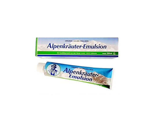 LACURE EMULSION Alpensalbe 200 ml, cremige Salbe in Tubenform, zur Hautpflege und Beruhigung