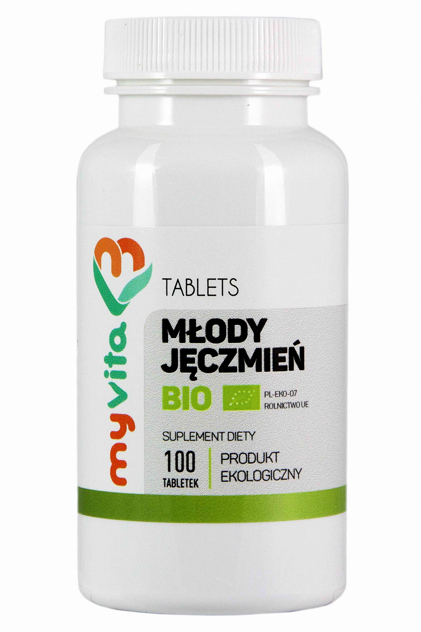 Junge grüne Gerste BIO 100 Tabletten 500 mg MYVITA Image principale du produit