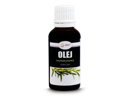 Biologisches Rosmarinöl in 30ml Flasche von VIVIO, naturbelassen, ideal für Aromatherapie und Hautpflege.