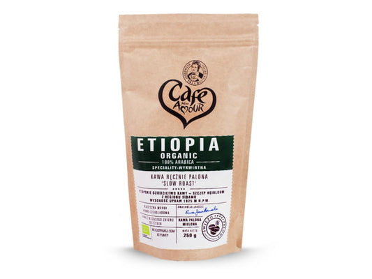 Gemahlener Röstkaffee aus Äthiopien, 250g, CAFE MON AMOUR, frisch gemahlen für Kaffee-Liebhaber