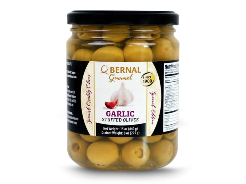 Gourmet-Oliven mit Knoblauch 225g - BERNAL - Biogo.de