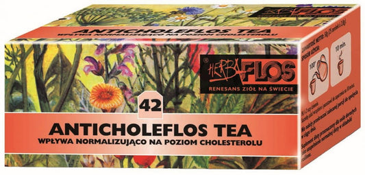 Cholesterintee von Herbavis, 25x2g, mit Anticholesterin-Flohs, in einer Packung mit Teebeuteln, frischer Kräutertee für den Cholesterinspiegel
