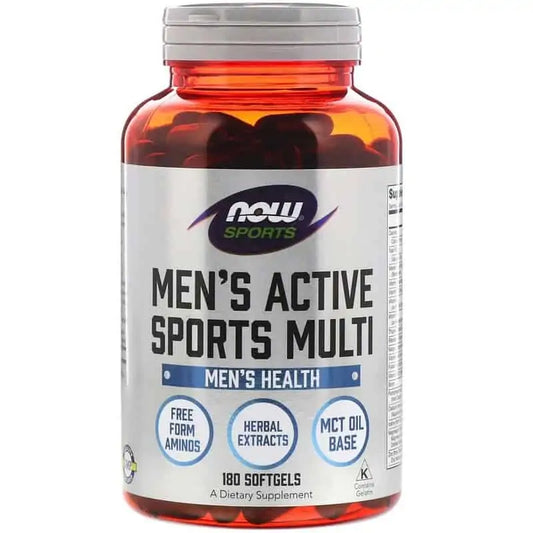 Aktivsport-Multi für Männer von NOW FOODS, 90 Kapseln, Nahrungsergänzungsmittel mit Vitaminen und Mineralstoffen in Kapselform