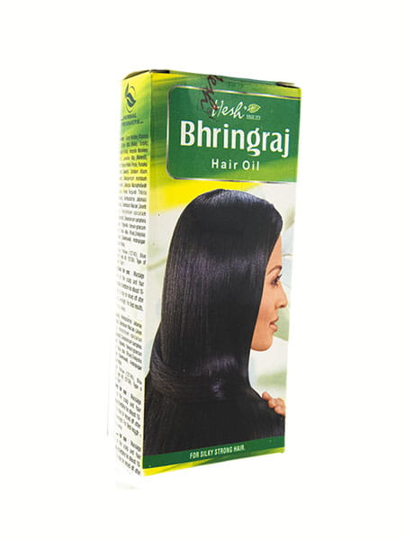 HESH Bringraj Bhringraj Haaröl in 100ml Flasche, naturbelassenes Haaröl mit Kräuterextrakten, für gesundes Haarwachstum