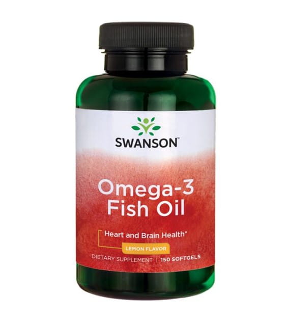 OMEGA - 3 Fettsäuren mit Zitronengeschmack 180EPA / 120DHA Fischöl 150 Kapseln von SWANSON Hauptbild