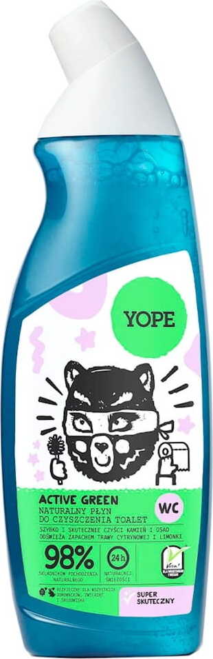 Active green toilet cleaning gel 750ml YOPE