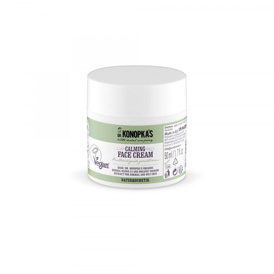 Beruhigende Gesichtscreme für normale Haut von EUROBIO LAB, 50 ml, mit pflegender Textur und sanfter Wirkung.