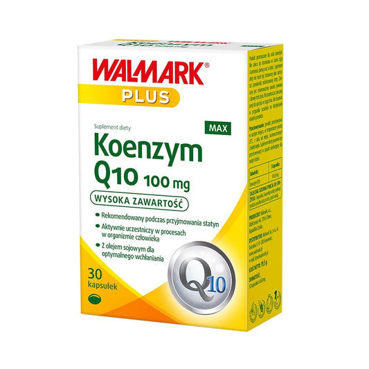 Stada Coenzym Q10 30 mg, 100 mg, 30 Kapseln, Nahaufnahme der Kapseln in einer Blisterpackung