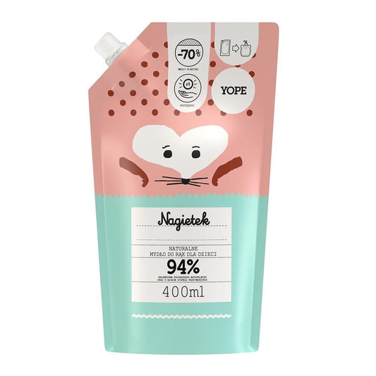 Kinder-Handseife mit Calendula von Yope, 400 ml Flasche, sanfte Reinigung für Kinderhände.