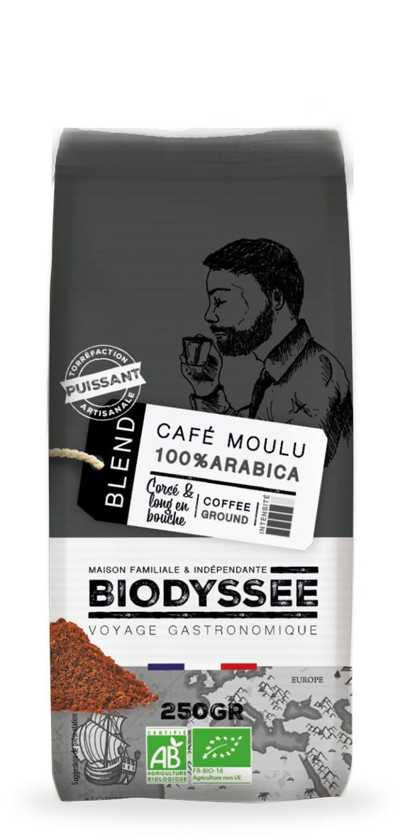 100% caffè Arabica macinato forte 250g ECO BIODYSSEE