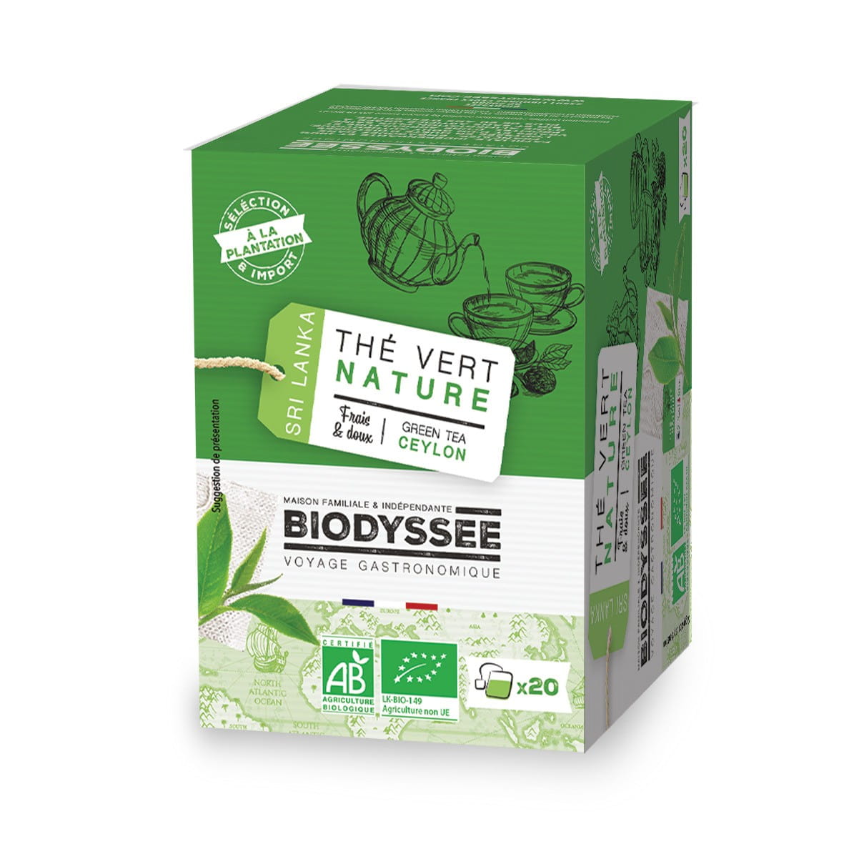 Ceylon green tea 20x2g EKO BIODYSSEE