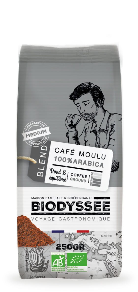 Café molido 100% Arábica 250g ECO BIODYSSEE