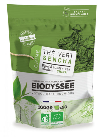 Thé vert sencha 100g ECO BIODYSSEE