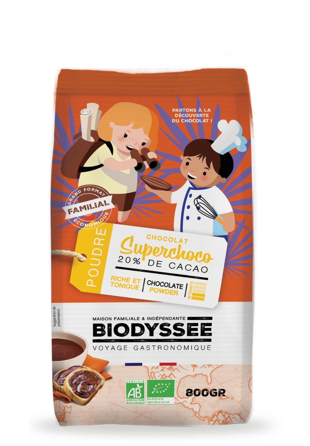 Schokoladenpulver 800g EKO BIODYSSEE