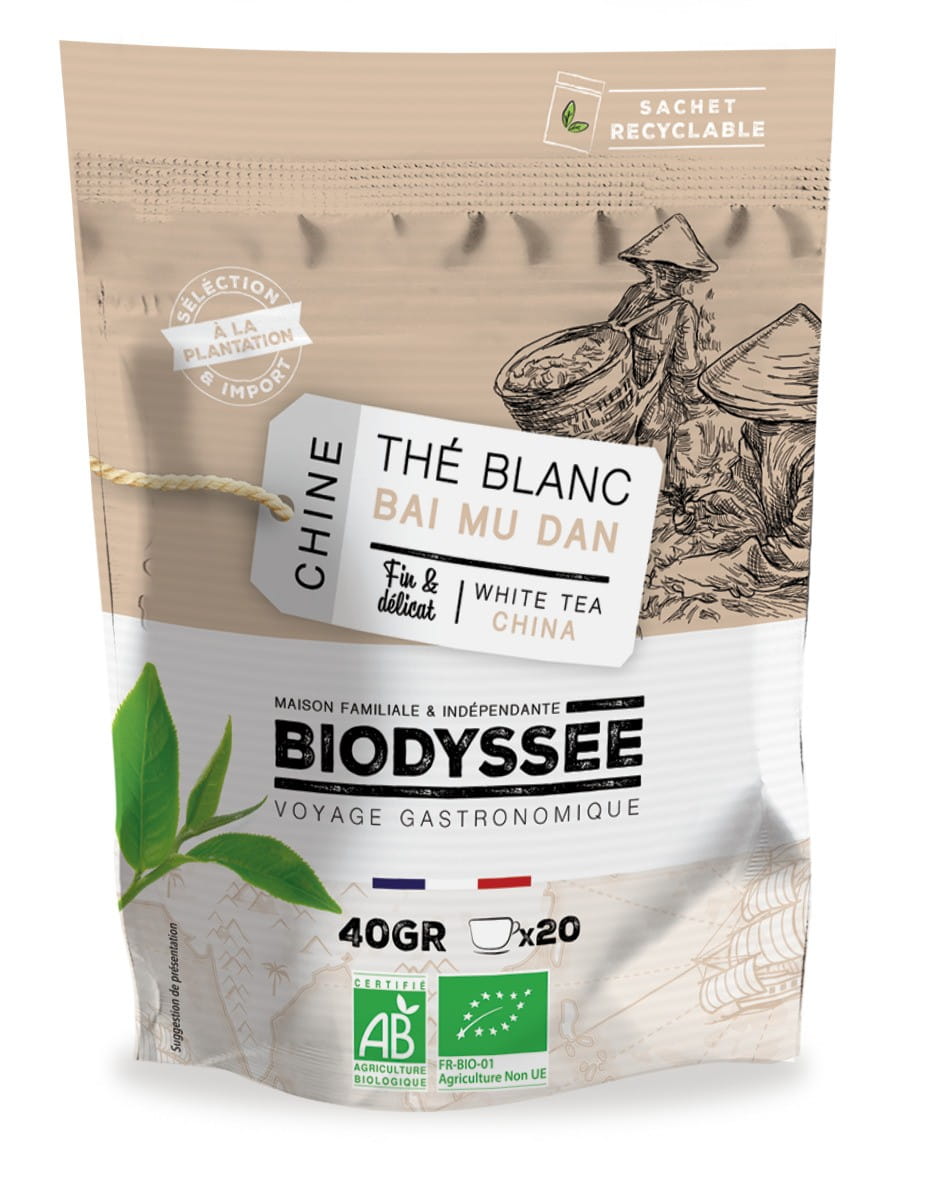 Thé blanc bai mu dan 40g ECO BIODYSSEE