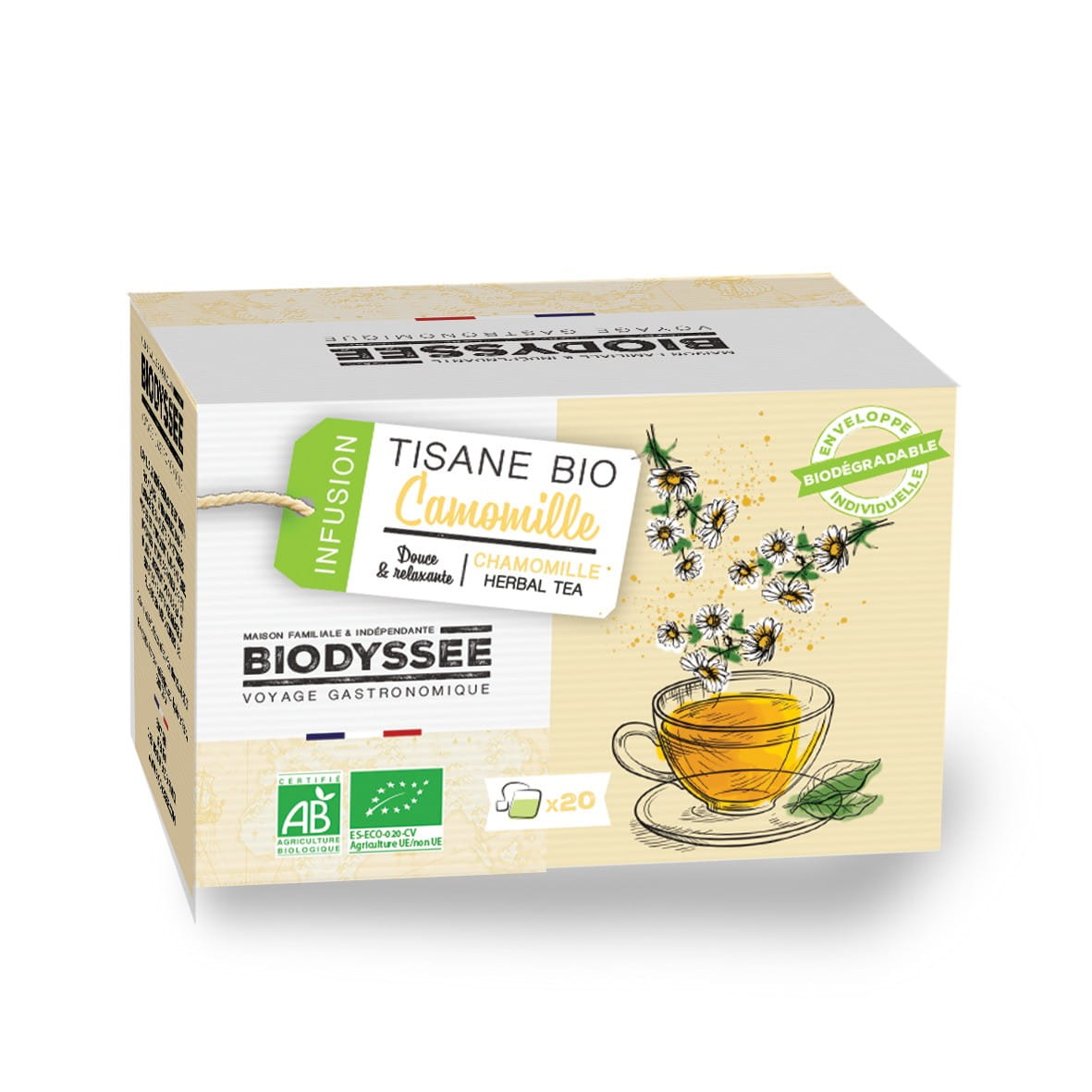 Tisane à la camomille 20x1.5g EKO BIODYSSEE