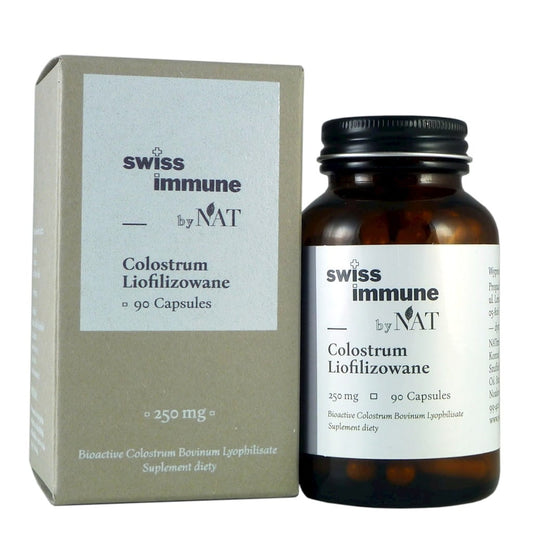 Gefriergetrocknetes Kolostrum in Kapseln, 250mg, NAT Swiss Immune, 90 Stück, hochwertiges Nahrungsergänzungsmittel