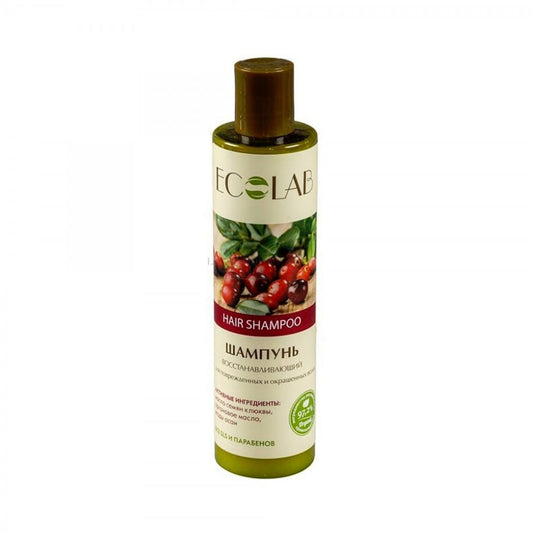 Regenerierendes Eco Laboratorie Haarshampoo in 250 ml Flasche, mit pflegenden Inhaltsstoffen für gesundes Haar.