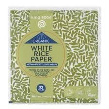 Papel de arroz sin gluten BIO 200 g (22 uds.) - KING SOBA