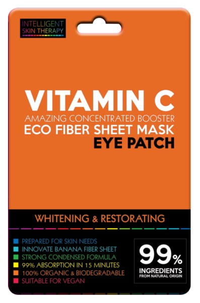 Aktive Augenpads mit Vitamin C von BEAUTY FACE, 1 Paar, erfrischende Pflege gegen Augenringe und Schwellungen.