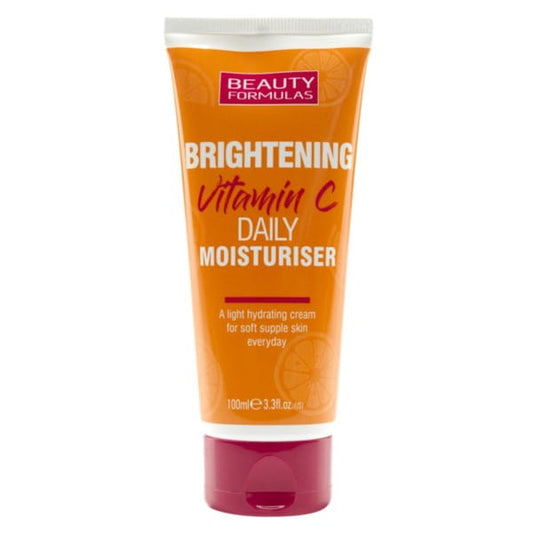 Helle Haut mit BEAUTY FORMULAS aufhellende Creme mit Vitamin C, glatte Textur in einem weißen Tiegel