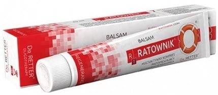 RATOWNIK Balsam gegen Irritationen, 45 ml, lindert Hautreizungen und sorgt für angenehme Hautpflege, auf dem Bild in der Flasche.