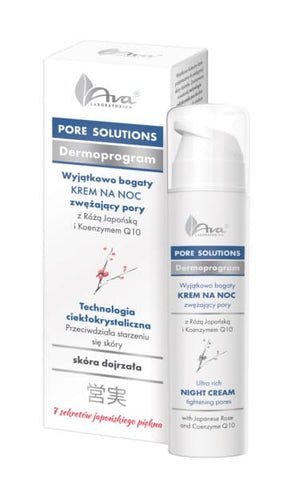 Pore solutions crème de nuit rétrécissement des pores - AVA