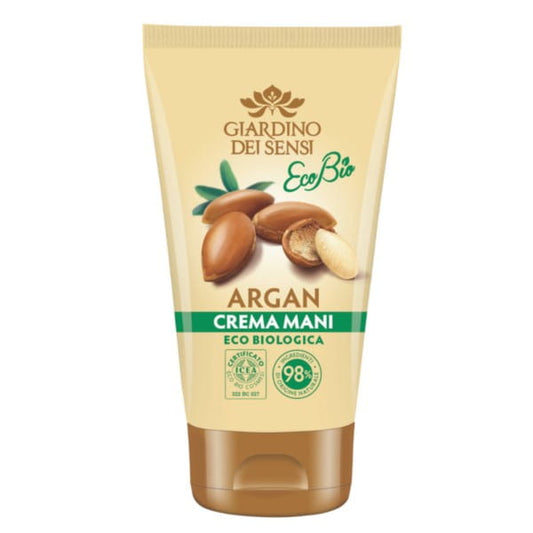 Reine Argan Handcreme von GIARDINO DEI SENSI, Bio GIARDINO, cremige Textur, gepflegte Hände, natürliche Inhaltsstoffe