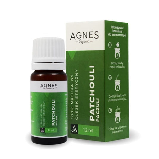 Ätherisches Patschuliöl von biogo in einer 12 ml Flasche, naturbelassenes Bio-Öl mit Patschuli-Duft, in dunkler Glasflasche