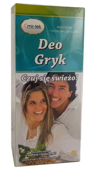 Buchweizen Deo von MIR LEK in einer Packung mit 60 Beuteln, reduziert Schwitzen, natürliche Deodorant-Alternative