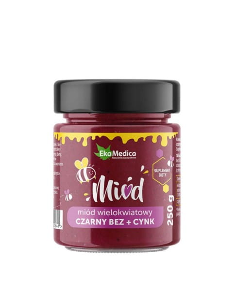 Elder honey and zinc 250 g EKAMEDICA